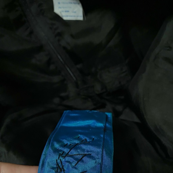 Vintage Guy Laroche France metallic brocade cocktail dress lions unicorns 42 S M - Picture 12 of 15